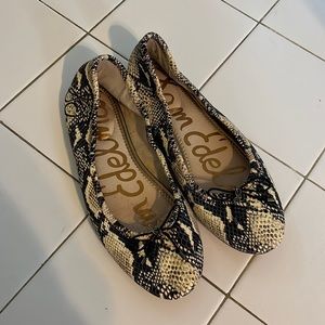 Sam Edelman snake print flats